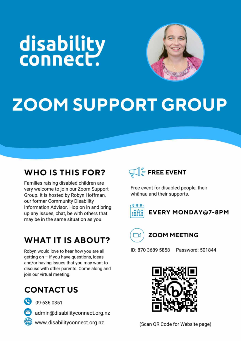 Parent Zoom Support Group for families with disabled family members 768x1086
